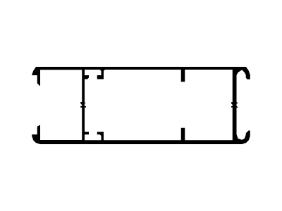 Parante puerta de rebatir de 25 mm

